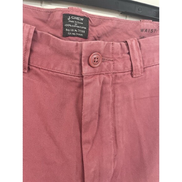 J. Crew Mens 9” Chino Shorts Vintage Red Size 30 - Picture 3 of 8